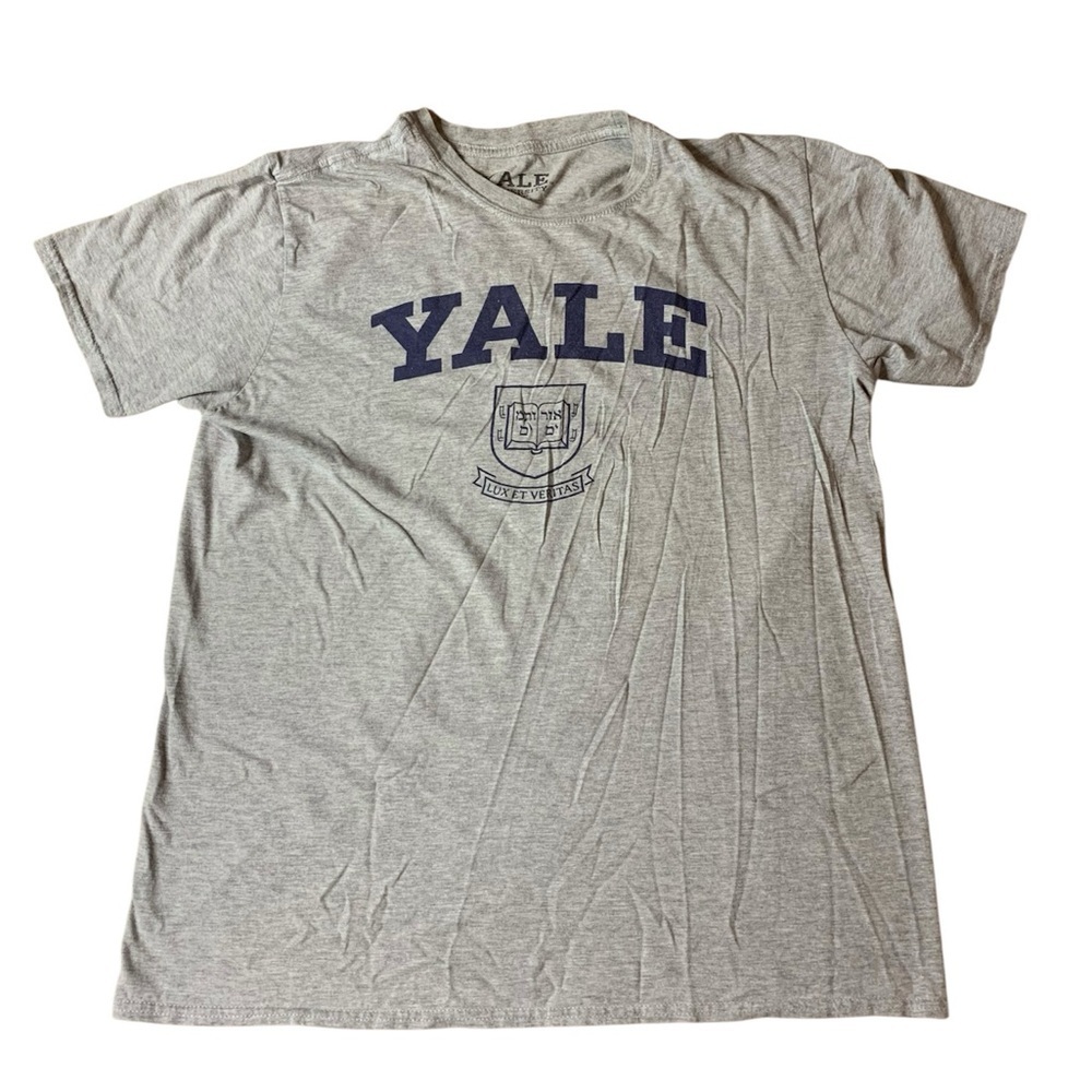 Official 2021 Yale University Heather Grey Graphic T-Shirt - Large
